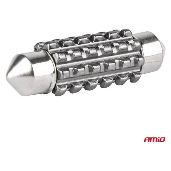 Żarówki LED CANBUS Festoon C5W 2SMD 3838 39mm White 12V 24V AMIO-04249