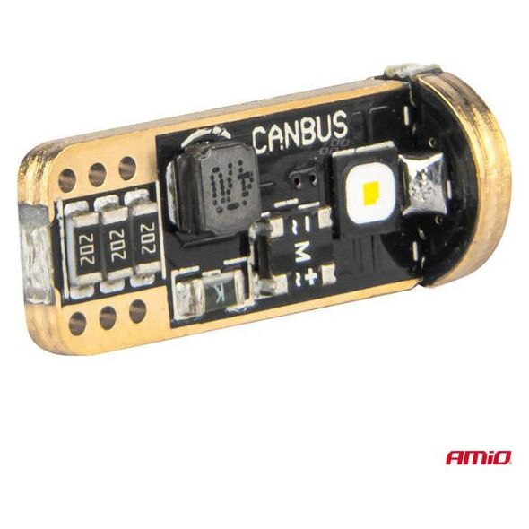 Żarówki LED CANBUS T10 W5W 3SMD 3838 White 12V 24V AMIO-04246