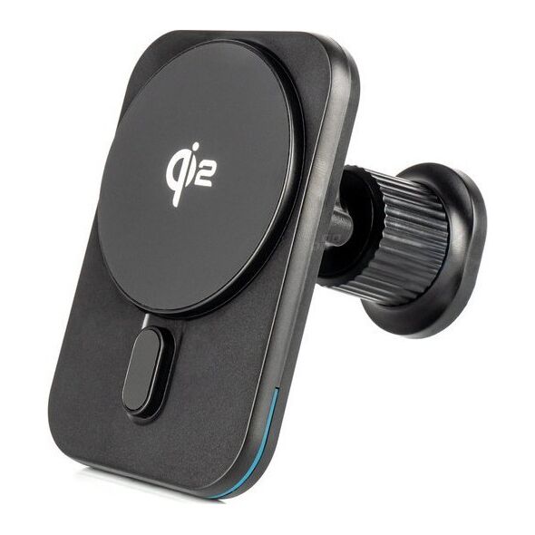 Uchwyt samochodowy na telefon do kratki i na kokpit z szybk? ładowark? indukcyjn? Qi2 15W AMIO-04179