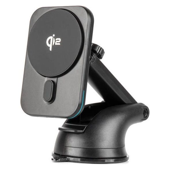 Uchwyt samochodowy na telefon szybę i kokpit z szybk? ładowark? indukcyjn? Qi2 15W AMIO-04181