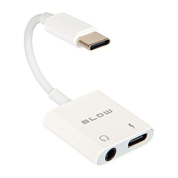 66-169# Adapter usb wtyk usb-c gniazdo usb-c + gniazdo jack 3,5