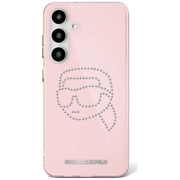 Etui Karl Lagerfeld Rhinestones K. Head   Logo Samsung Galaxy S25 Ultra różowy