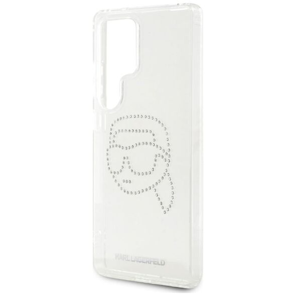 Etui Karl Lagerfeld Rhinestones Karl      Head Logo Samsung Galaxy S25 Ultra przezroczysty