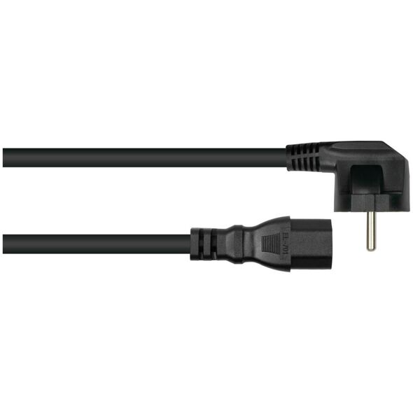 Kabelmeister SK0150-S050 kabel zasilające Czarny 5 m Wtyczka zasilająca typu E+F IEC C15