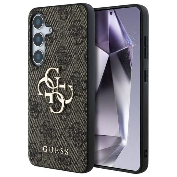 GUESS futerał do SAMSUNG S25 GUHCS25S4GMGBR (4G PU Big Logo) brązowy
