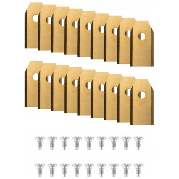 HUSQVARNA/GARDENA ROBOT MOWING BLADES 18 pcs. TITAN GOLD