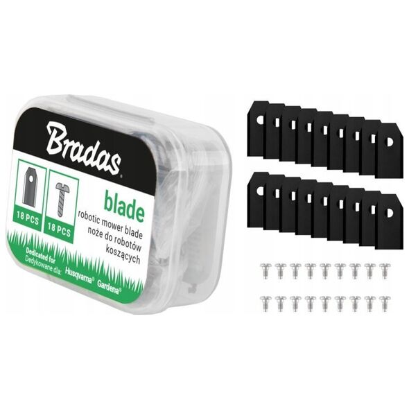 HUSQVARNA/GARDENA ROBOT MOWING BLADES 18 pcs. TITAN BLACK