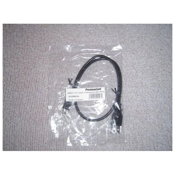 Καλώδιο USB PremiumCord Καλώδιο PremiumCord USB 2.0, AB mini, 5 ακίδων, 0,5 m 13062503 8592220008727