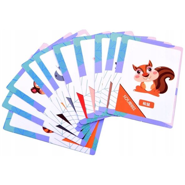 Puzzle magnetyczne zwierzęta 54el tablica ZA3971