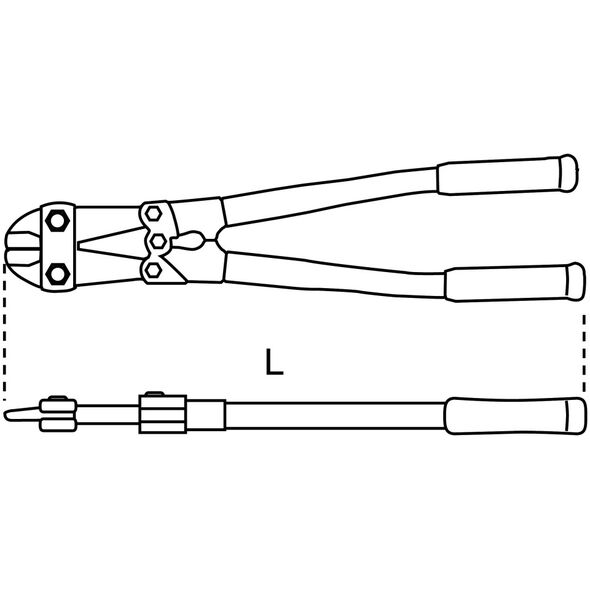 Beta Tools Nożyce dźwigniowe do prętów 450mm (011010045)