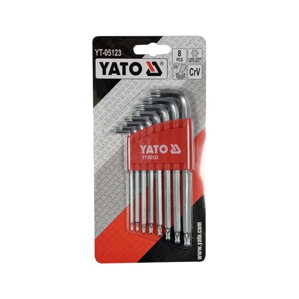 Yato YATO TORX Z KULKĄ 8szt / DŁUGIE YT-05123