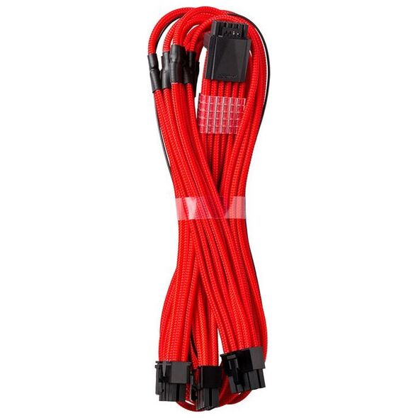 CableMod CableMod C-Series PRO ModMesh 12VHPWR to 3x PCI-e Cable for Corsair - 60cm, κόκκινο 13221552 694365692026