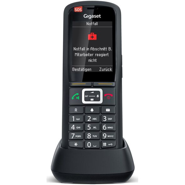 Τηλέφωνο Gigaset GIGASET PRO R700H προστασία PRO DECT Mobilteil 6,1cm 2,4Zoll Display Bewegungssensor SOS Alarmtaste LED Taschenlampe IP65 Bluetooth 13233165 4250366872988