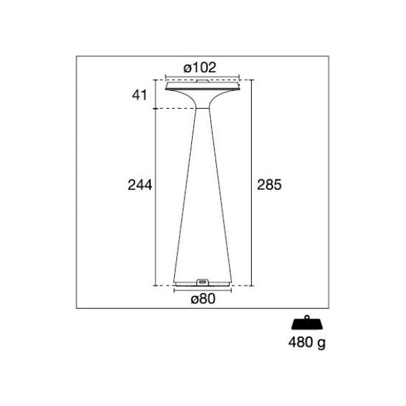 Λάμπα LED Century Century OPERA 1,9W 2700K 130 Lumen Dimm. IP44 13337803 9090171021356