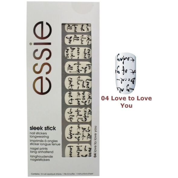 Essie Essie, Sleek Stick, Nail Stickers, 04, Love To Love You For Women 13424988 3600530869299