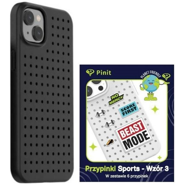 Pinit Pinit Dynamic + Sports Pin Case Σετ iPhone 14 6,1" μαύρο/μαύρο μοτίβο 3 13002117 5905359817376