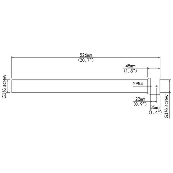 Allnet ALLNET Κρεμαστό στήριγμα/Decken Verlängerung ALL-CAM2498-LEP 500mm 13691876 4038816106223