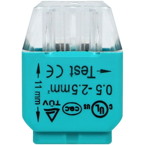 Orno Złączka instalacyjna wciskana 4-przewodowa| na drut 0,75-2,5mm?| IEC 300V/24A| Blister 10 szt.