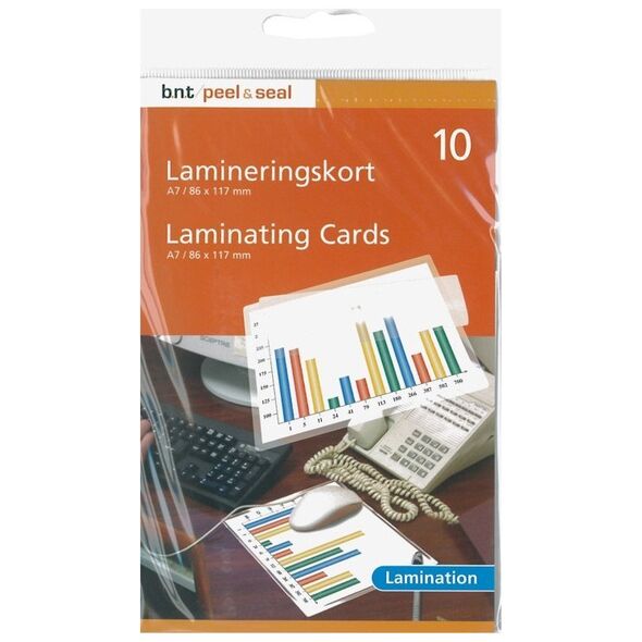 Selvlamineringslommer A7 10stk