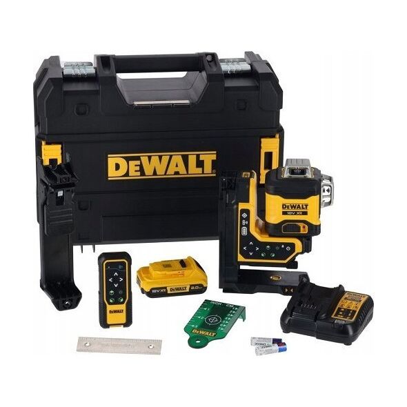 DEWALT. LINEAR LASER 18V   DCLE34035D1 GREEN 3x360 1x2.0Ah