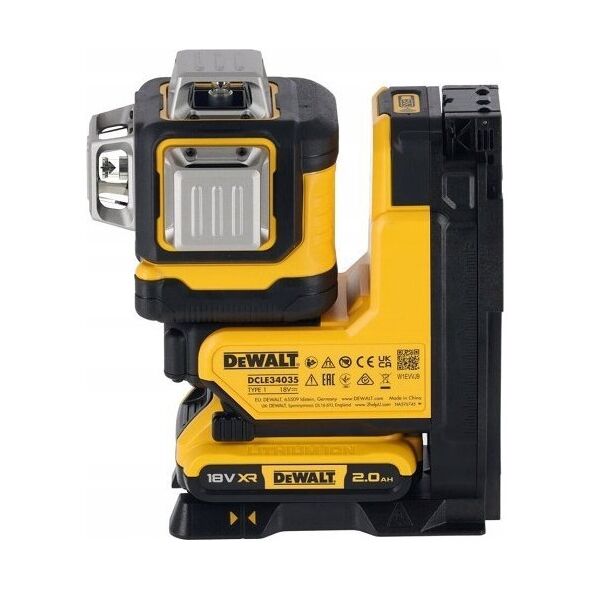 DEWALT. LINEAR LASER 18V   DCLE34035D1 GREEN 3x360 1x2.0Ah