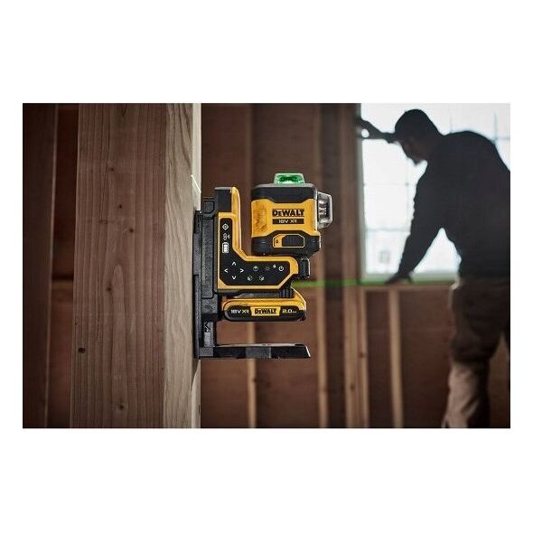 DEWALT. LINEAR LASER 18V   DCLE34035D1 GREEN 3x360 1x2.0Ah
