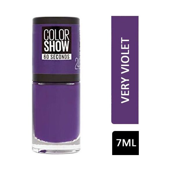 Maybelline  Maybelline, Color Show 60 Seconds, Nail Polish, Nr. 336, Violet Vogue, 7 ml For Women