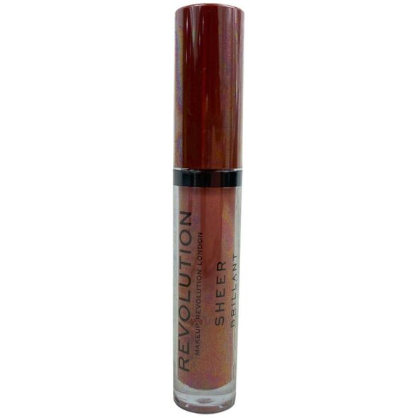 Makeup Revolution Makeup Revolution, Sheer Brilliant, Vegan, Lip Gloss, 123, Brunch, 3,5 ml για γυναίκες 13079580 5057566073622