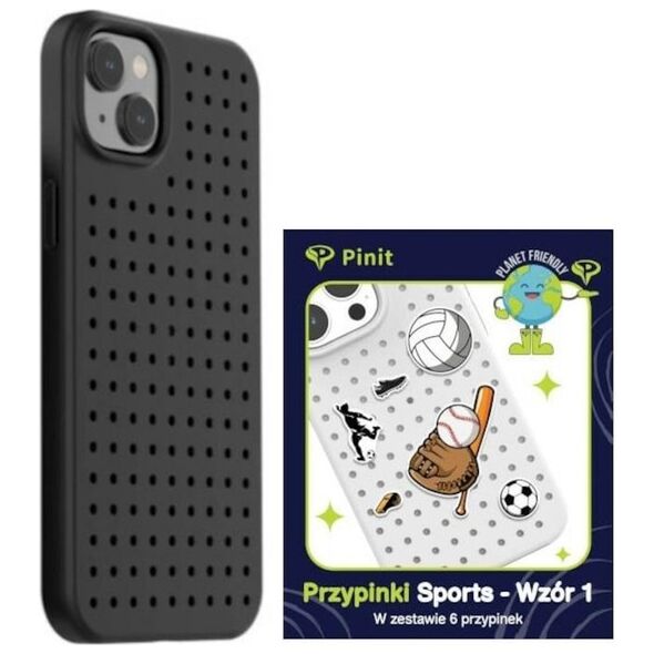 Σετ θήκης Pinit Pinit Dynamic + Sports Pin iPhone 14 Plus 6,7" μαύρο/μαύρο μοτίβο 1 13002120 5905359817383