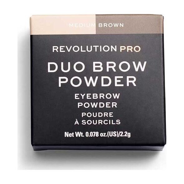 Makeup Revolution Makeup Revolution, REVOLUTION PRO, Vegan, Πούδρα φρυδιών, μεσαίο καφέ, 2,2 g για γυναίκες 13075566 5057566091275
