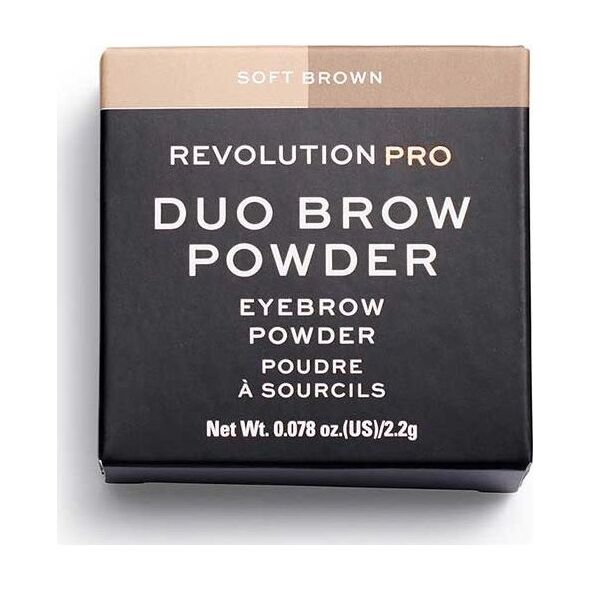 Makeup Revolution Makeup Revolution, REVOLUTION PRO, Vegan, πούδρα φρυδιών, απαλό καφέ, 2,2 g για γυναίκες 13075567 5057566091282