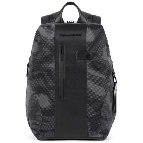 Piquadro Piquadro, Brief 2, Nylon And Leather, Backpack, Camor, Laptop And iPad, CA5478BR2, Unisex, 30 x 41 x 13 cm Unisex 13076887 8024671573382