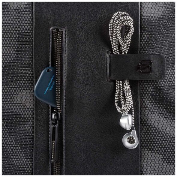 Piquadro Piquadro, Brief 2, Nylon And Leather, Backpack, Camor, Laptop And iPad, CA5478BR2, Unisex, 30 x 41 x 13 cm Unisex 13076887 8024671573382