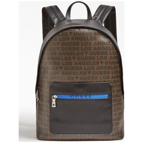 Guess Guess, Dan, Synthetic Leather, Backpack, Black/Brown, For Men For Men