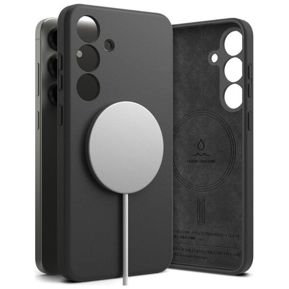 RINGKE SILICONE MAGNETIC MAGSAFE GALAXY S25+ PLUS BLACK