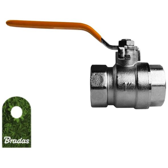 Bradas Zawór kulowy 1" mosiądz niklowany GKZ012525 BRADAS 3646