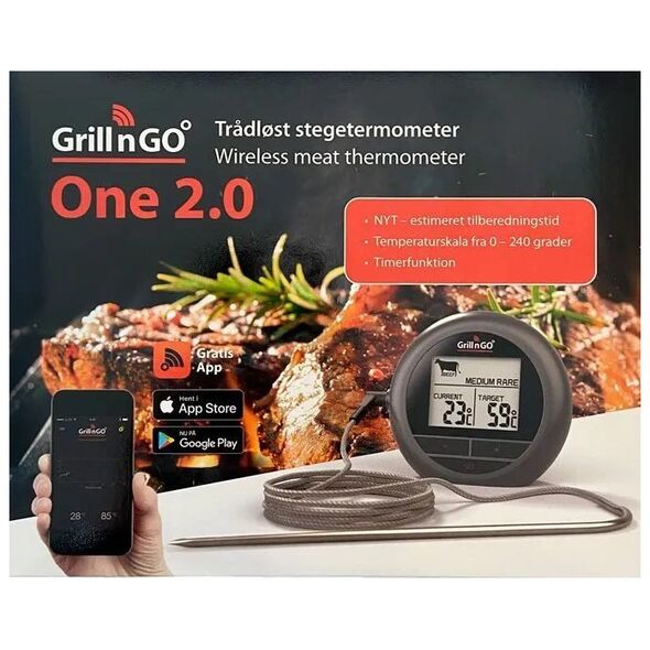 Ασύρματο θερμόμετρο τηγανίσματος LG Grillngo One 2.0 με bluetooth 14081219 759049362449
