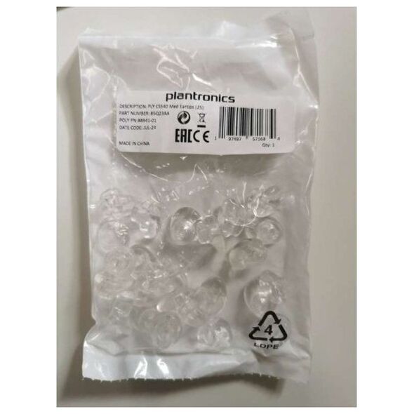 HP - Ohrstopsel fur drahtloses Headset - medium (Packung mit 25) - fur Poly CS540