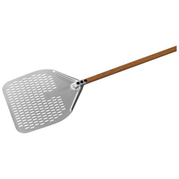 GI.METAL Gi.Metal Woodtech Rectangular Perforated Pizza Peel 36x36 cm Λαβή 60 cm 14194745 8019618183281