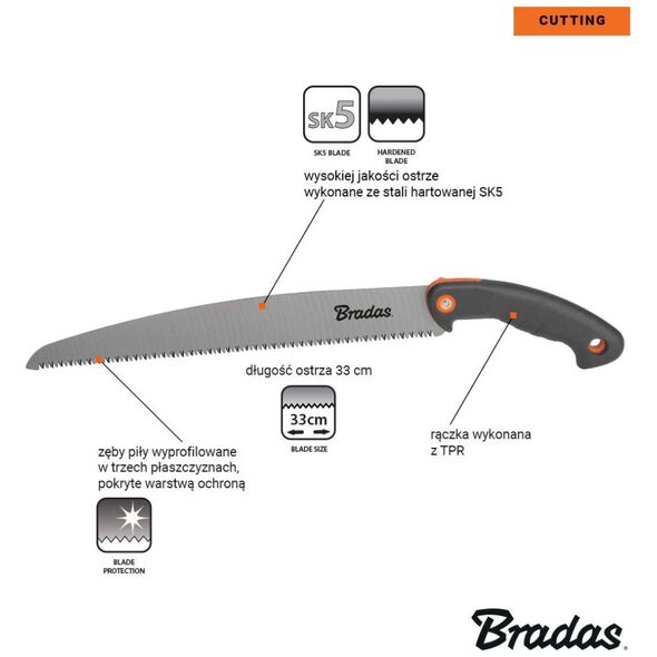 Bradas Piła V-SERIES CUTTER - ostrze 325mm