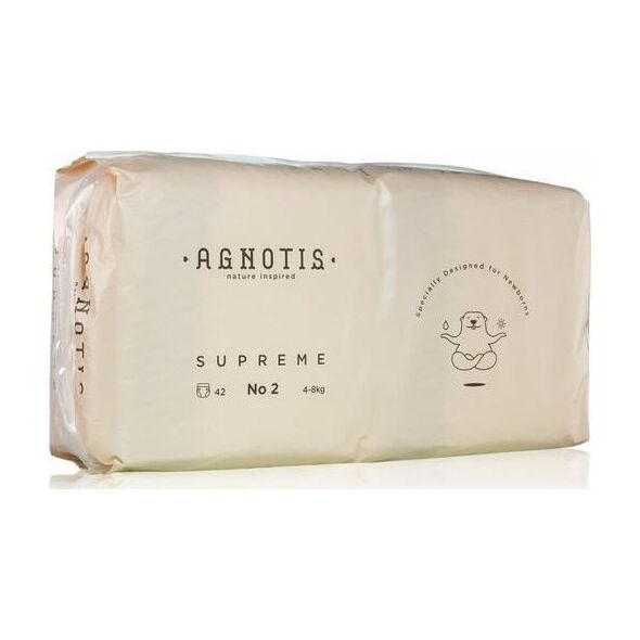 Happy AGNOTIS baby diapers, Nr.2, 4-8 kg, 42 pcs., AG2