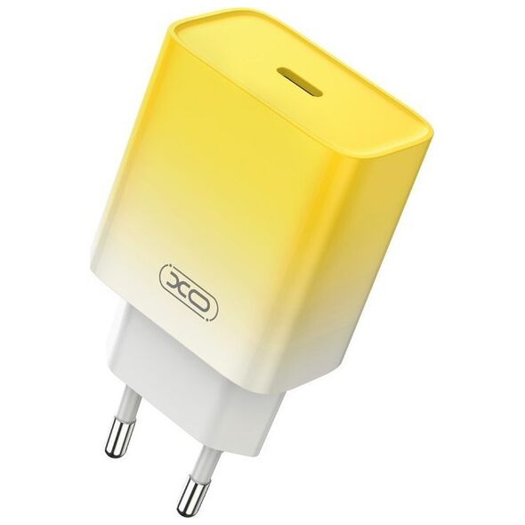 Ładowarka sieciowa XO CE18, USB-C, PD30W (zółta)