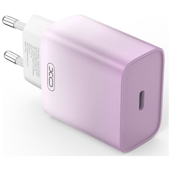 Ładowarka sieciowa XO CE18, USB-C, PD30W (fioletowa)