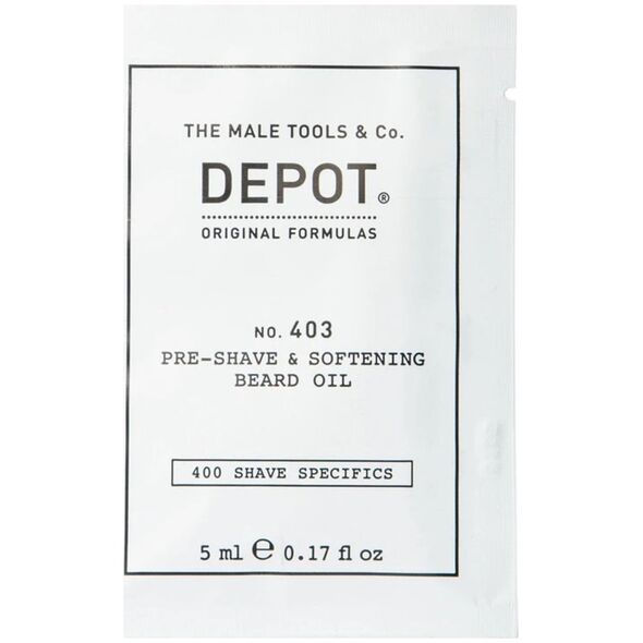 Depot, 400 Shave Specifics No. 403, Sweet Almond, Softening, Pre-Shaving Oil, 5 ml For Men