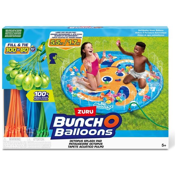 Zuru Bunch O Balloons Octopus Splash Pad με πάνω από 100 selvlukkende vandballoner til at fylde hurtigt 13970409 4894680029613