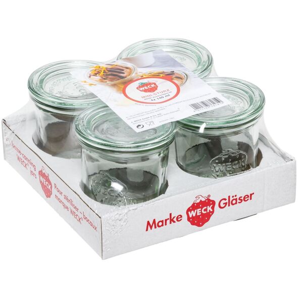 Jata WECK Mini Mold Jar 140ml Σετ 4 τεμαχίων 14049427 4011162761810