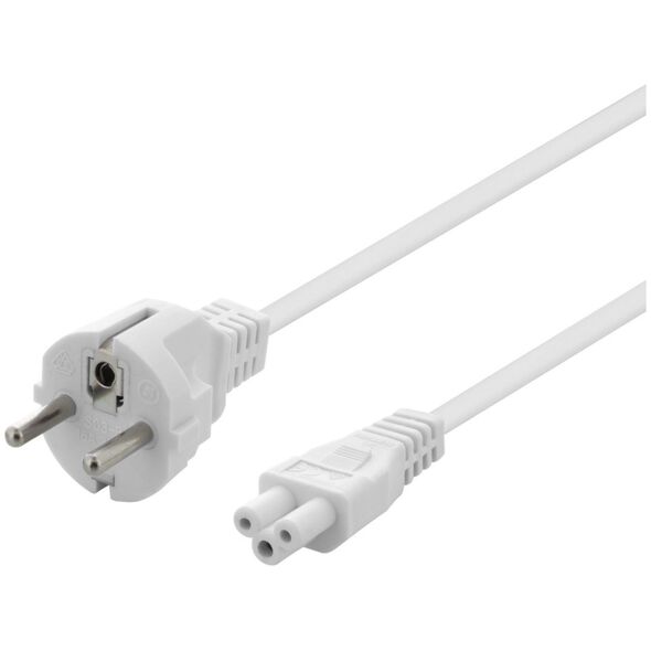 Καλώδιο συσκευής γείωσης Deltaco, ευθεία CEE 7/7 > IEC 60320 C5, 0,5 m 13843399 7333050000000