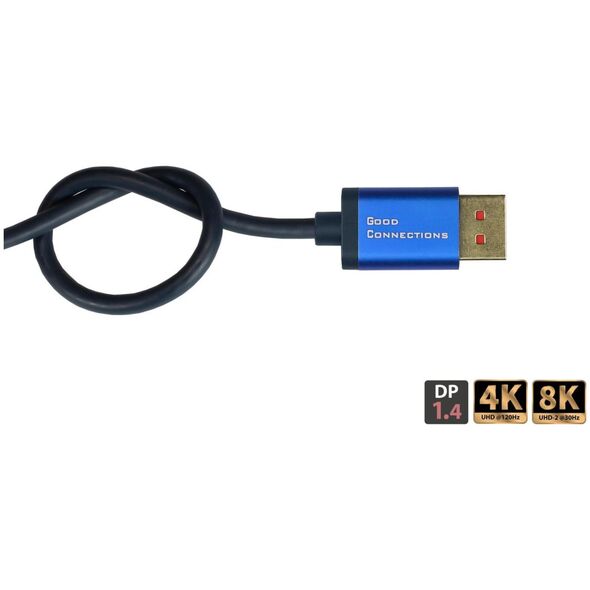 Καλώδιο Alcasa Alcasa 4814-SF010B Καλώδιο DisplayPort 1 m Μπλε 13469459 4014619708994