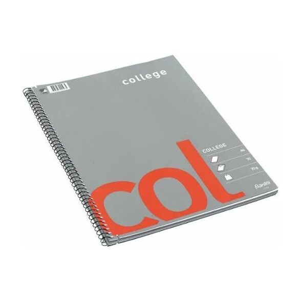 Bantex Kollegieblok Bantex, A4, ulinjeret, 70 sider 13798356 5705467021975