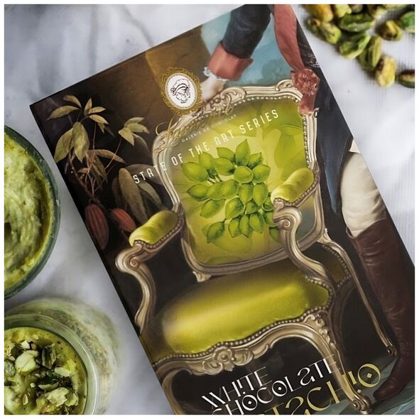 White chocolate with pistachios and strawberries Laurence, 80 g